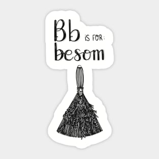 Punk Witch Besom Shirt Sticker